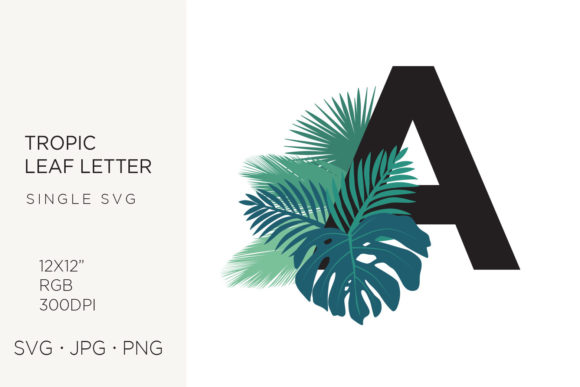 Designing with Tropic Leaves and Palm Leaf Letter A: A Practical Guide for Creators