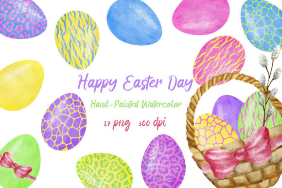 Elevating Spring Designs with Watercolor Clipart Happy Easter Day PNG