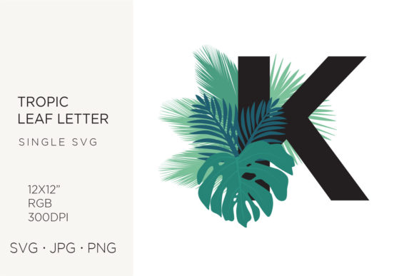 Evaluating the Design Utility of Tropic Leaves and Palm Leaf Letter K