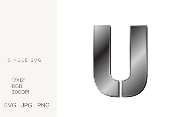 Mastering the Industrial Silver Initial Letter U for Professional Design Projects